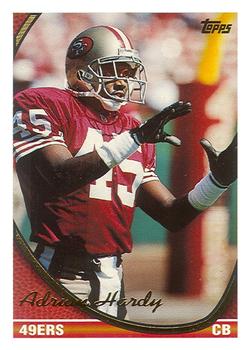 Adrian Hardy San Francisco 49ers 1994 Topps NFL #461